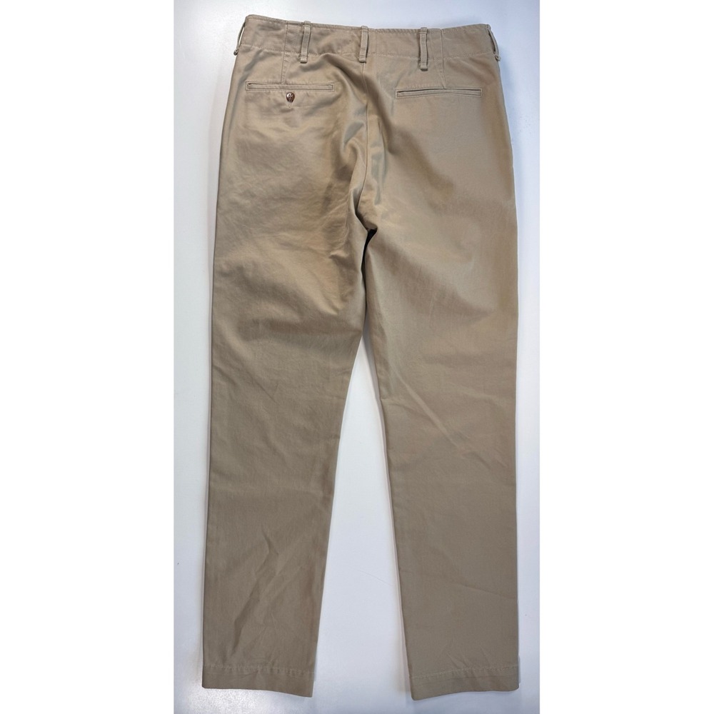 BUCK MASON Uniform Khaki Paperback Twill Maverick Slim Officer Chino Mens 29x32 - Picture 5 of 16